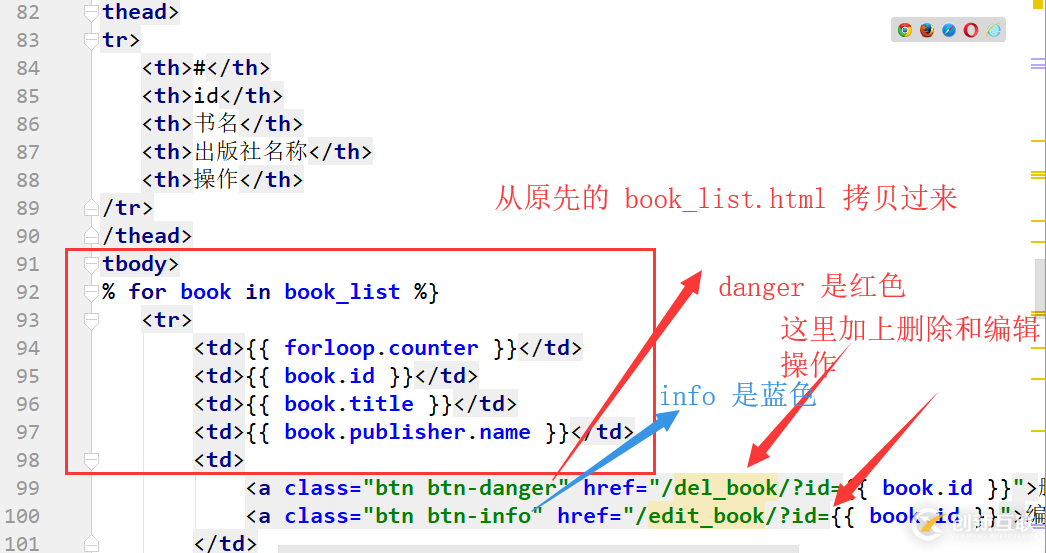 怎么在Django中使用 Bootstrap修改書籍列表