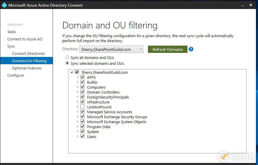 Azure AD User Sync的使用方法