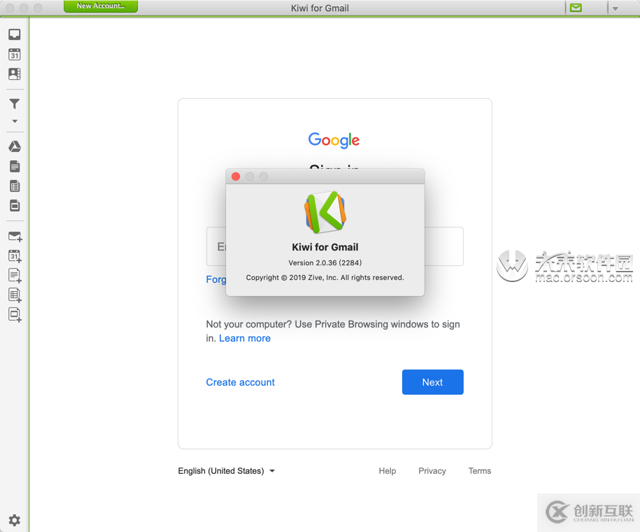 Gmail郵箱客戶端Kiwi for Gmail for mac