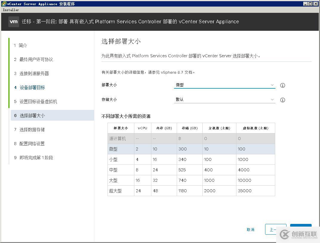 遷移vCenter Server 6.5至VCSA 6.7