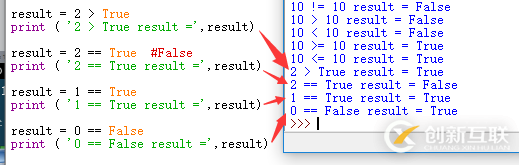 python中比較運(yùn)算符的示例分析