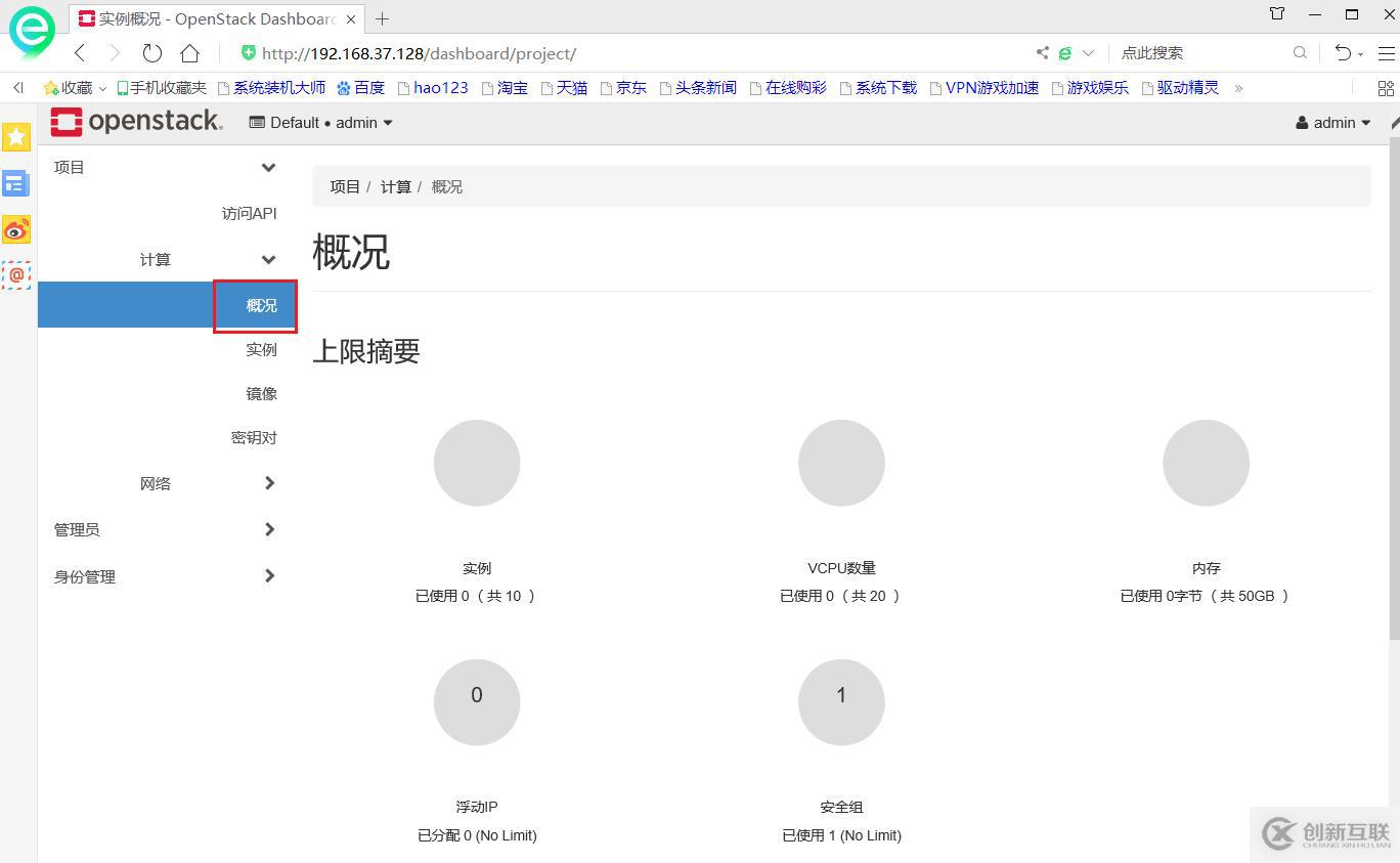 OpenStack架構(gòu)----horizon組件（五）