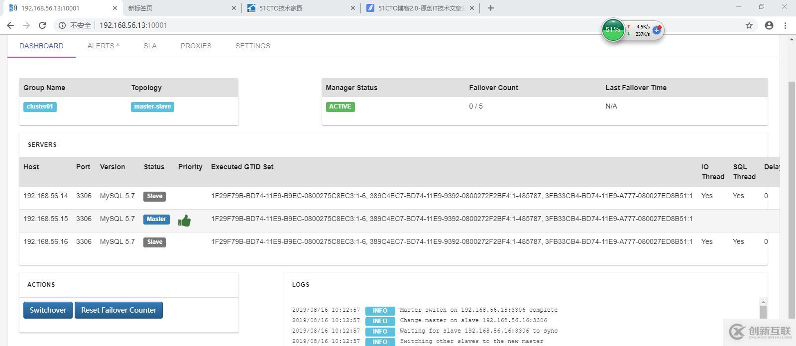 replication-manager for MySQL ha 安裝測試筆記