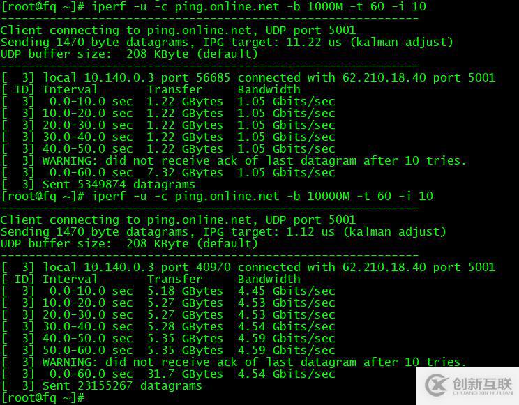 iPerf 測速軟件的參數(shù)介紹和使用