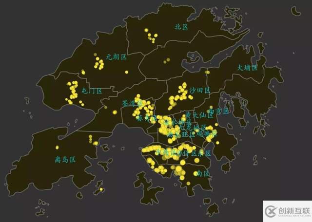 Python怎么實(shí)現(xiàn)香港地圖、房?jī)r(jià)可視化和繪制氣泡圖