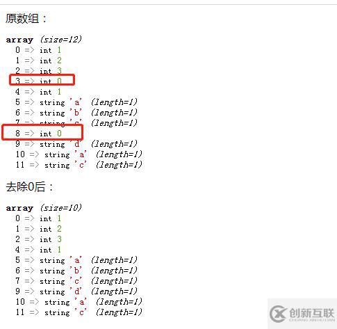 php數(shù)組如何去除0和重復(fù)值