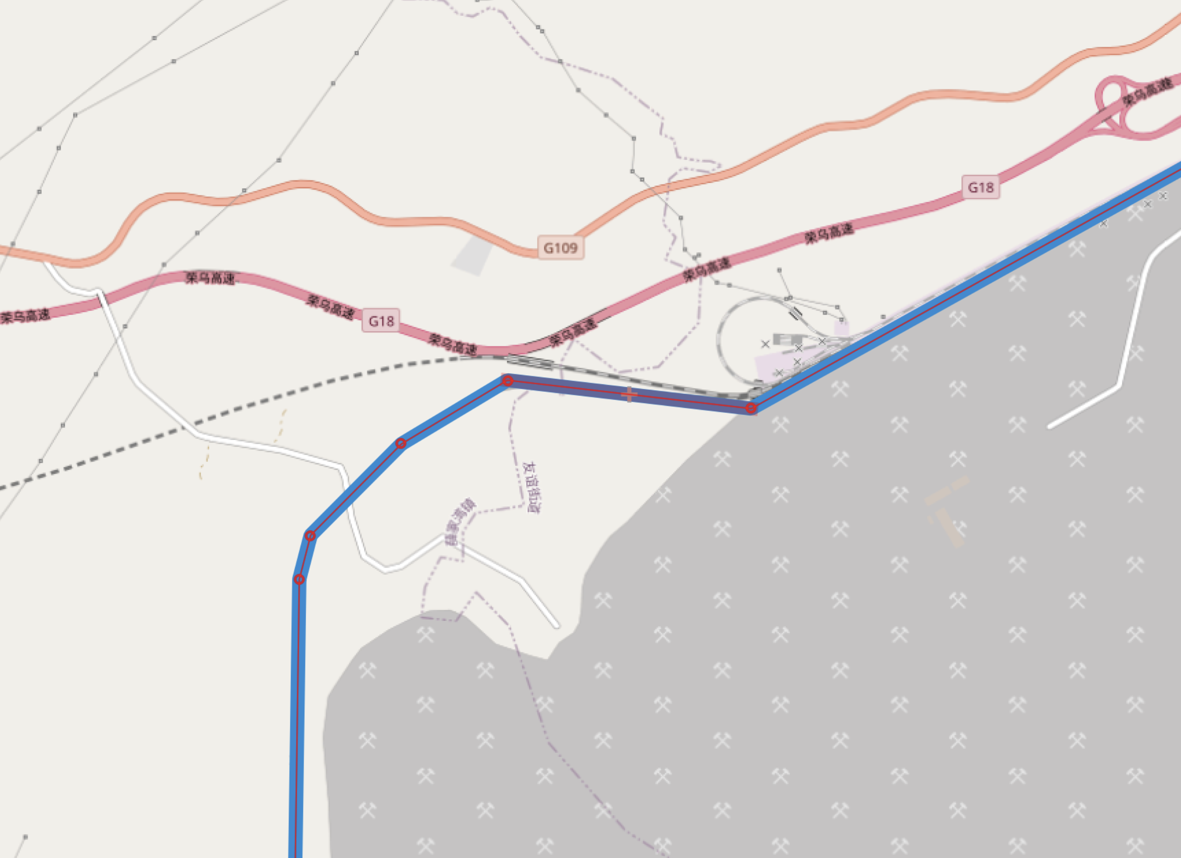 如何使用QGIS繪制鐵路軌跡geojson