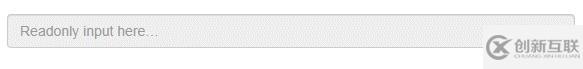 bootstrap如何設(shè)置輸入框只讀