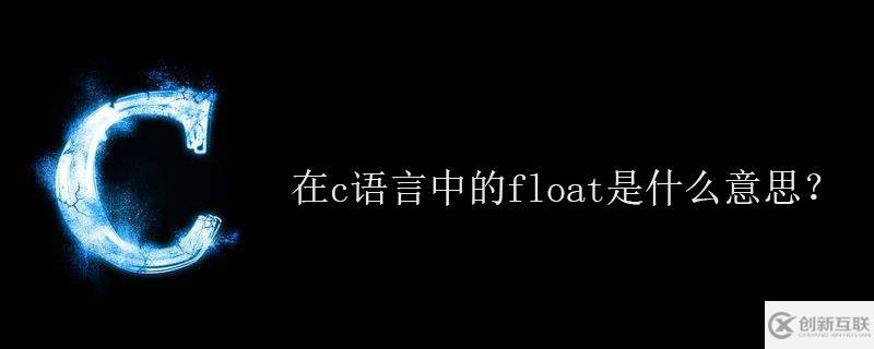 c語言中的float表示什么意思？