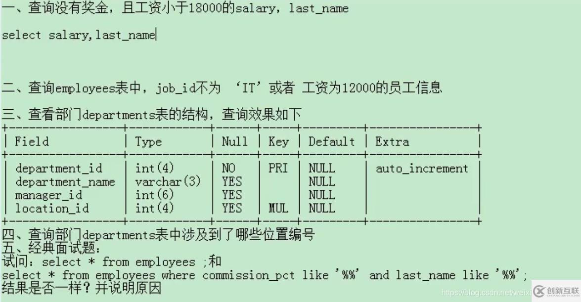 MySQL中DQL數(shù)據(jù)查詢語句怎么寫