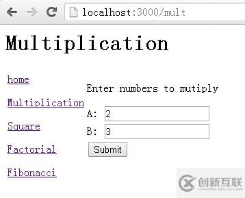 從零開始學習Node.js系列教程四：多頁面實現(xiàn)的數(shù)學運算示例