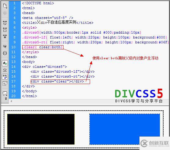 CSS中如何解決父div對(duì)象自適應(yīng)高度