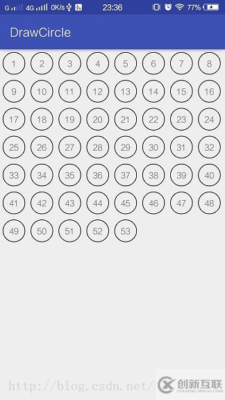 Android實(shí)現(xiàn)多個(gè)連續(xù)帶數(shù)字圓圈效果