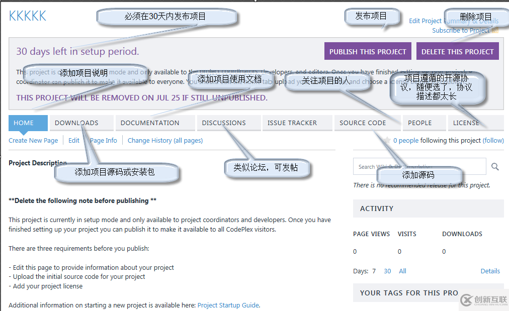 如何在CodePlex上開源一個(gè)項(xiàng)目的