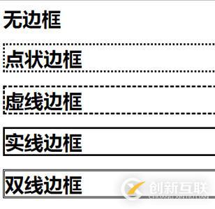 css中常見的邊框樣式是什么