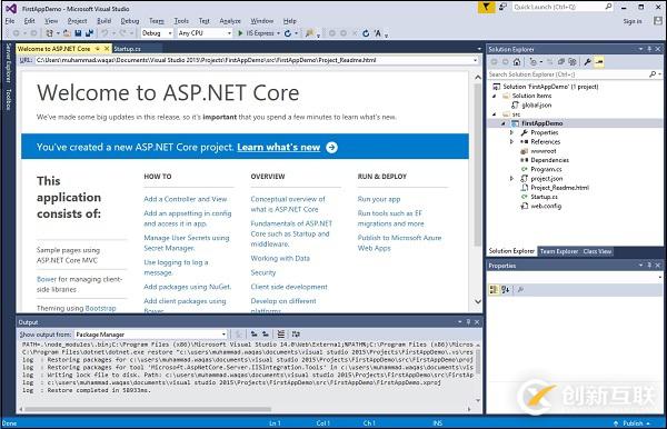 如何在ASP.NETCore中新建項目