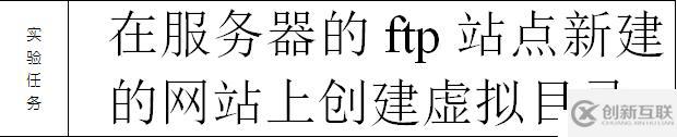 在服務(wù)器的ftp站點(diǎn)新建的網(wǎng)站上創(chuàng)建虛擬目錄