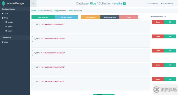 mongodb可視化工具adminmongo好不好用