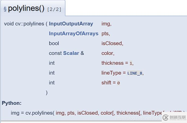 怎么在OpenCV里用polylines畫(huà)多邊形