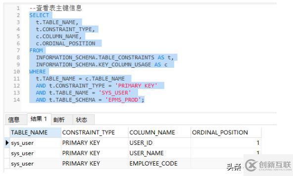 MySQL數(shù)據(jù)庫中怎么獲取庫中無主鍵的表