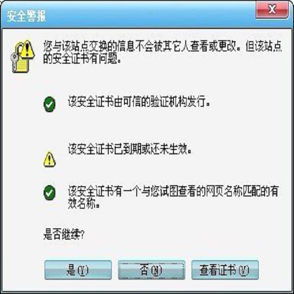 網(wǎng)頁登錄ssl證書驗證失敗