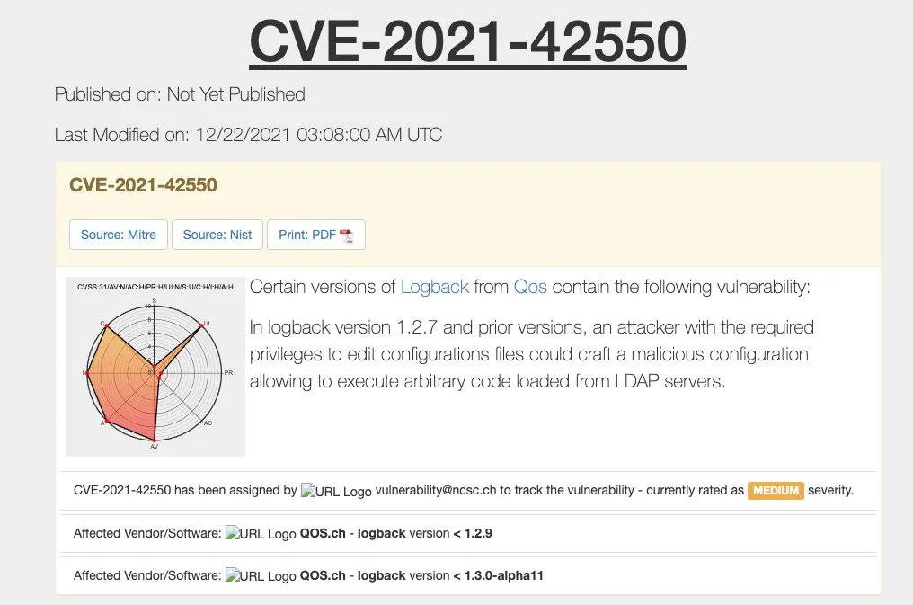 Log4j一波未平，Logback 一波又起！再爆漏洞??！