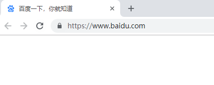 谷歌瀏覽器展示百度官網(wǎng)